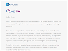 Tablet Screenshot of corcell.com